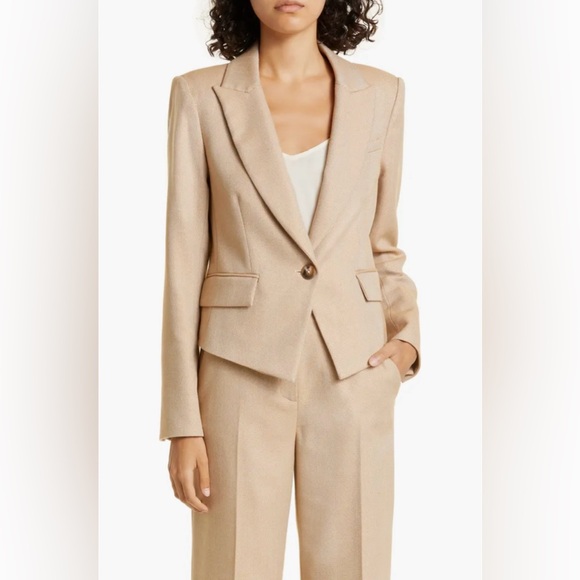 Veronica Beard Hosanna Dickey Jacket in Camel - Picture 1 of 10